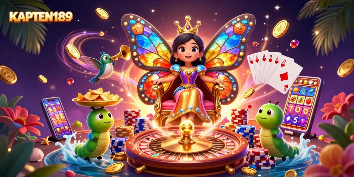 KAPTEN189 memikat para pemain dengan ilusi slot yang menawan dan ratu kupu-kupu ajaib.