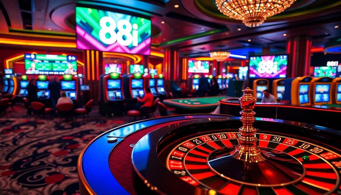 Experience the thrill of winning at 88i with vibrant casino tables and exciting game options.