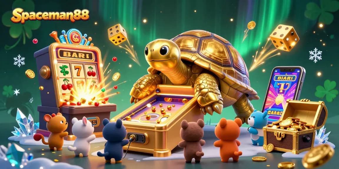 Spin and win with spaceman88 at an animated online slot extravaganza featuring enticing characters and jackpot elements.