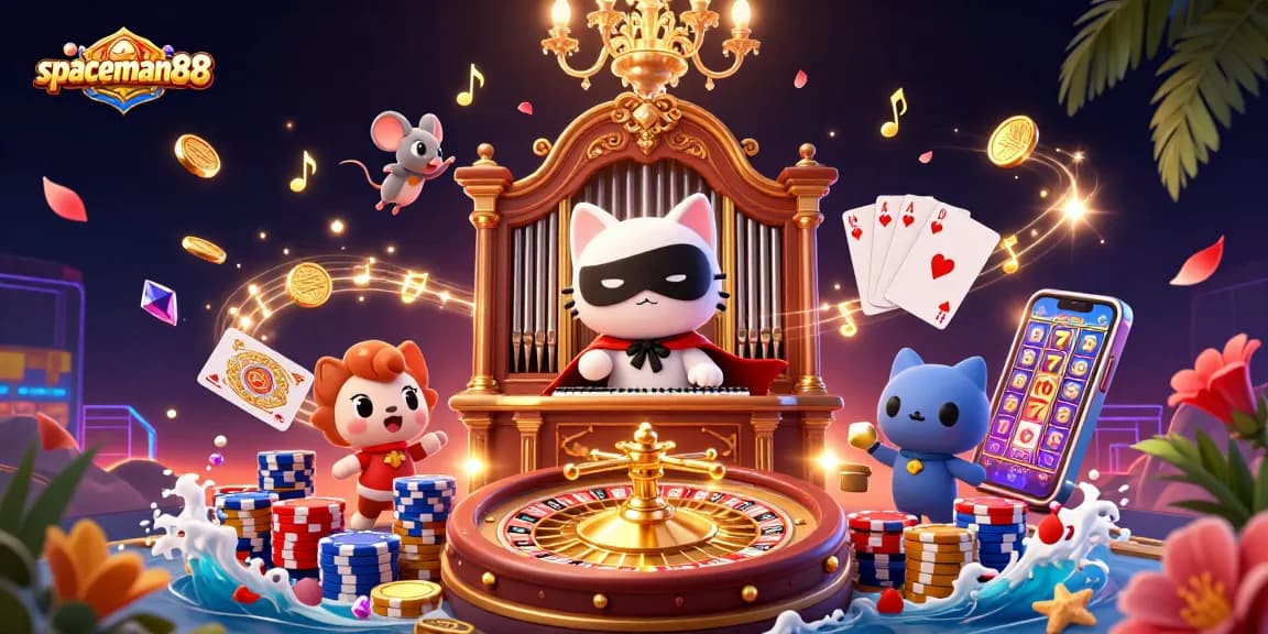 Play exciting games with spaceman88 at a vibrant casino filled with treasures.