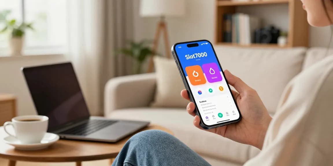 Engaging user experience with Slot7000 app on smartphone demonstrating ease of access and modern design.