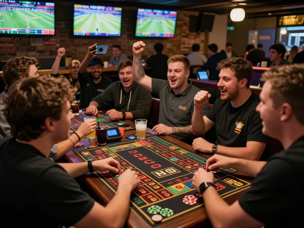 Experience the excitement of live sports betting at F8BET with friends cheering on their teams.