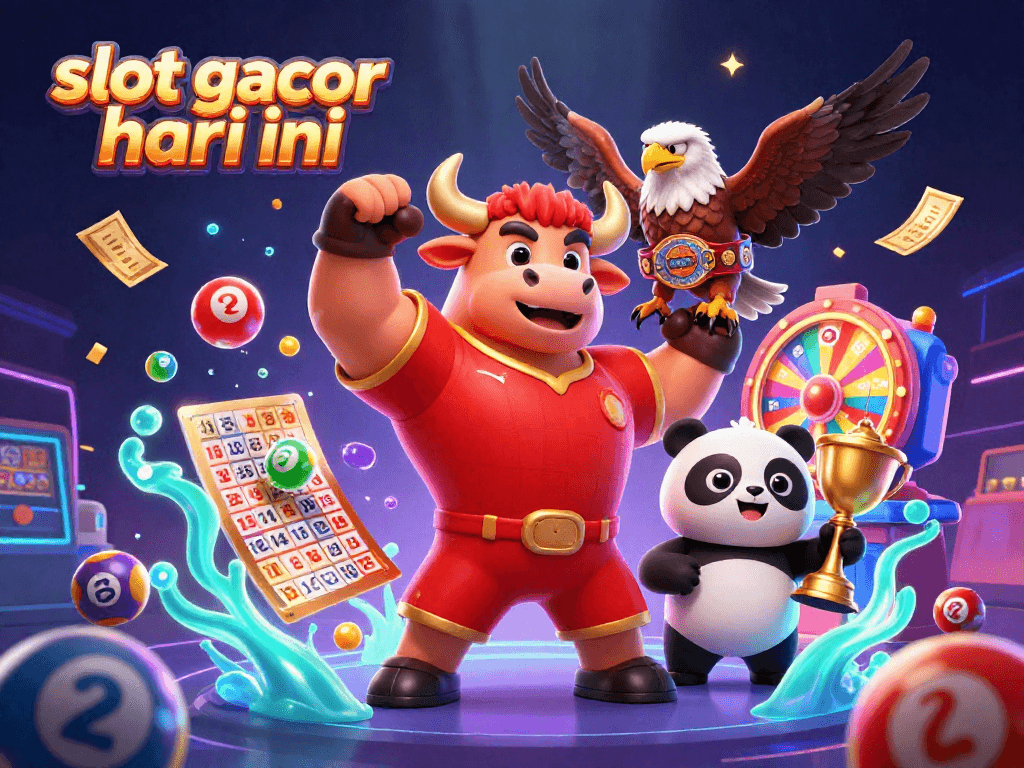Spin to win at slot gacor hari ini with vibrant characters, balls, and jackpot elements.