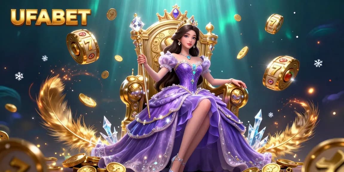 Experience thrilling gameplay at UFABET with beautiful visuals and dynamic casino elements in this illustration.