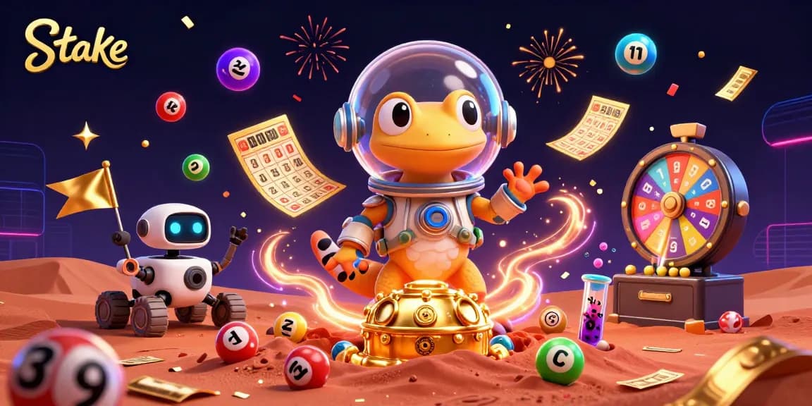 Engage in thrilling gaming adventures with Stake at a vibrant alien casino full of surprises.