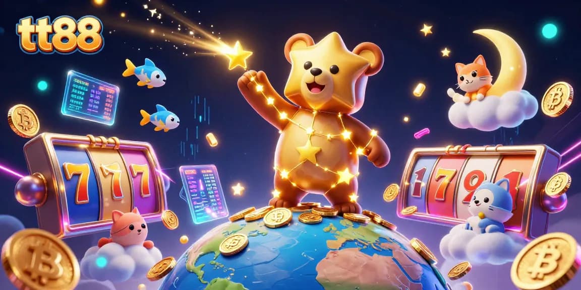 Playing mini-games and winning jackpots at tt88 casino while enjoying vibrant slots