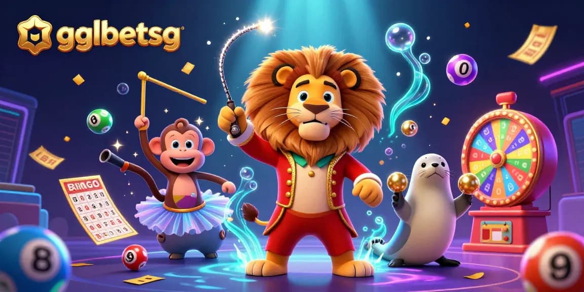 Bet big with gglbetsg while enjoying a vibrant esports betting scene featuring lively characters, lottery elements, and engaging visuals.