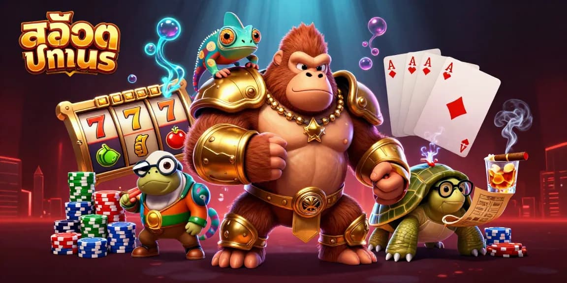Experience สล็อตทดลอง with this vibrant 3D illustration showcasing dynamic gaming elements and characters.