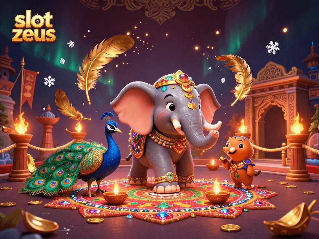 Spin to win with slot zeus, beautifully illustrated with dynamic characters and casino elements.