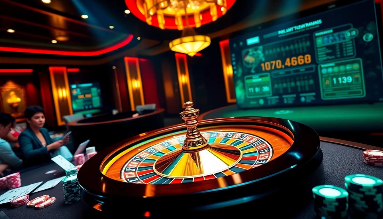 FLY88 enhances the casino experience with vibrant roulette games and eager players.