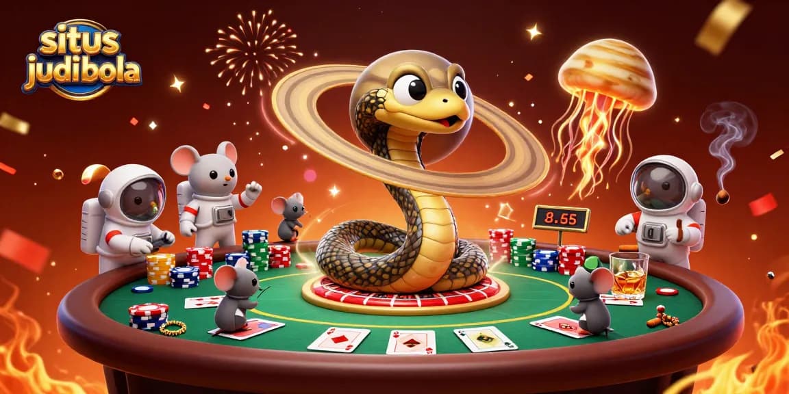 Experience the vibrant world of situs judi bola with festive cosmic casino action and gameplay excitement.