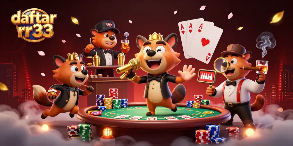 Join the excitement and daftar rr33 at an engaging comedy casino featuring unique characters.