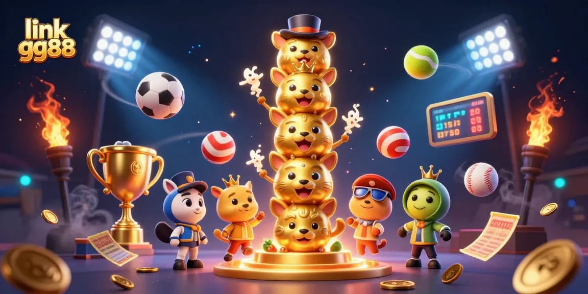 Engage with thrilling sports betting action at link gg88 with dynamic 3D illustration.