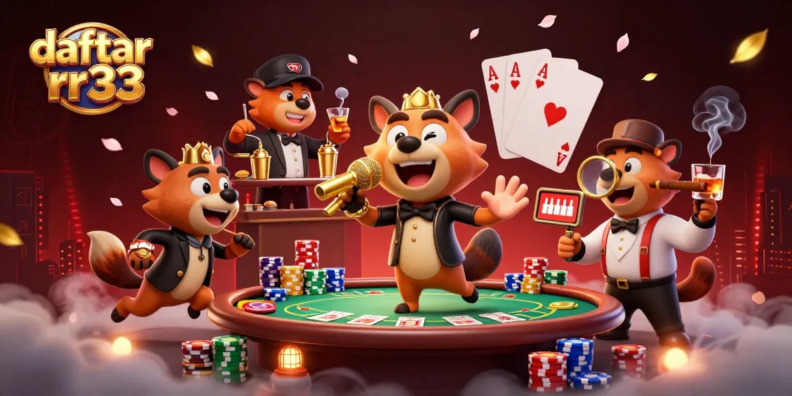 Join the excitement and daftar rr33 at an engaging comedy casino featuring unique characters.