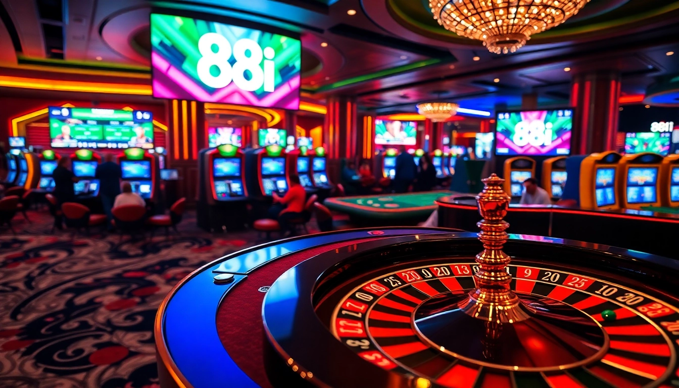 Experience the thrill of winning at 88i with vibrant casino tables and exciting game options.