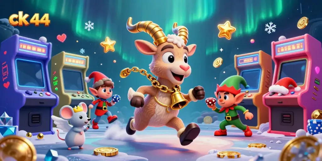 Score big at ck 44 with a holiday-horror casino featuring merry characters and vibrant gaming elements.