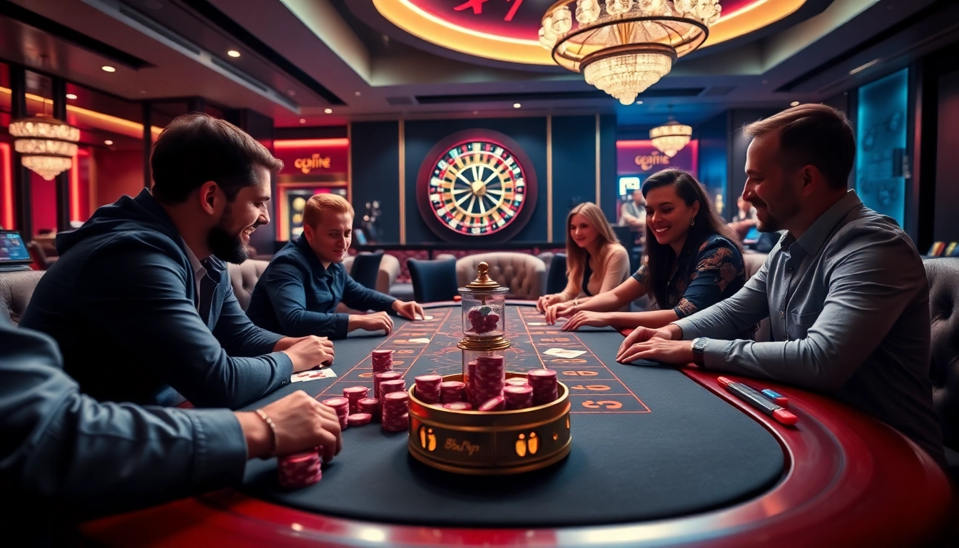 Experience the thrill of winning at 68VIP.COM with an engaging poker game in a luxurious casino setting.