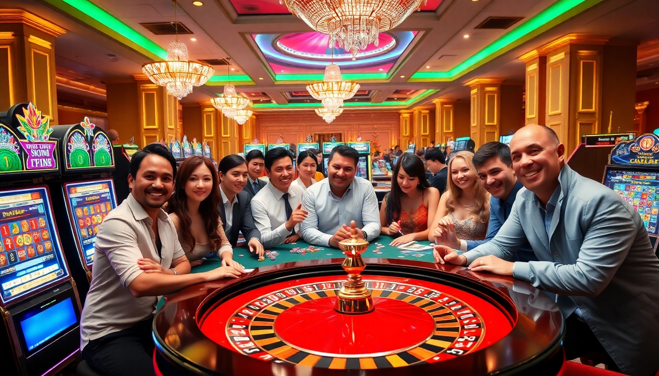 Experience thrilling gameplay at win.99 casino with players engaging in various games.