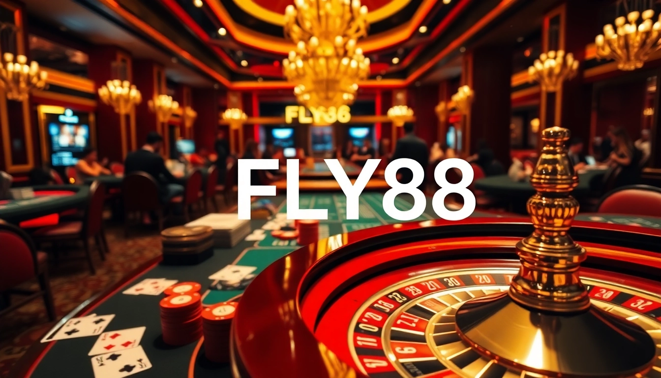 Join the excitement at FLY88 with high-stakes gaming tables and vibrant casino atmosphere.